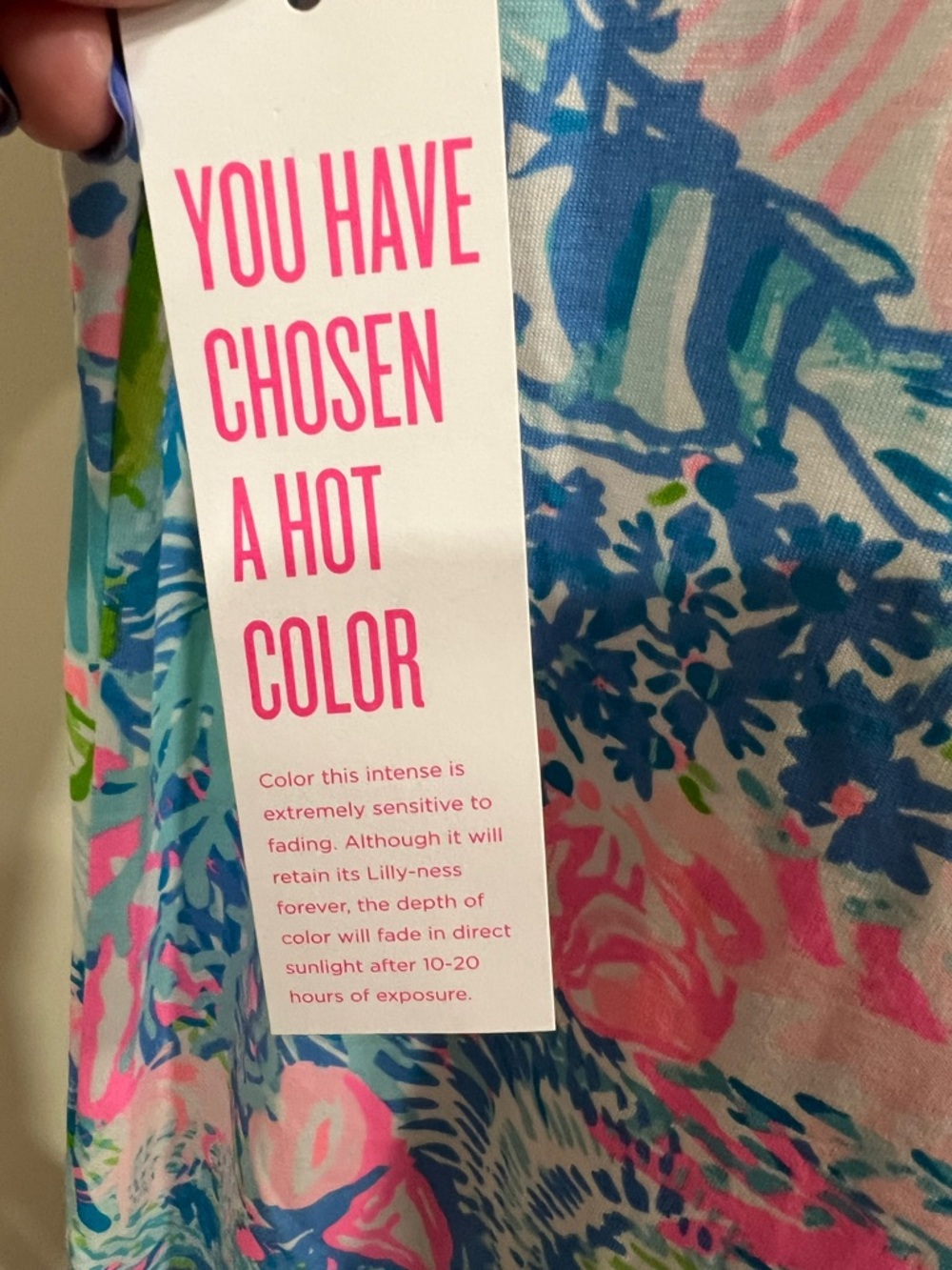 Lilly Pulitzer Sleeveless Floral Maxi Dress in Blue, Pink & Green - Picture 6 of 7